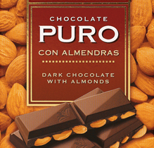 Chocolate Puro con Almendras Sin Azúcares Añadidos en Native Botica